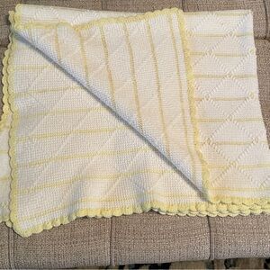 Handmade crocheted baby blanket
